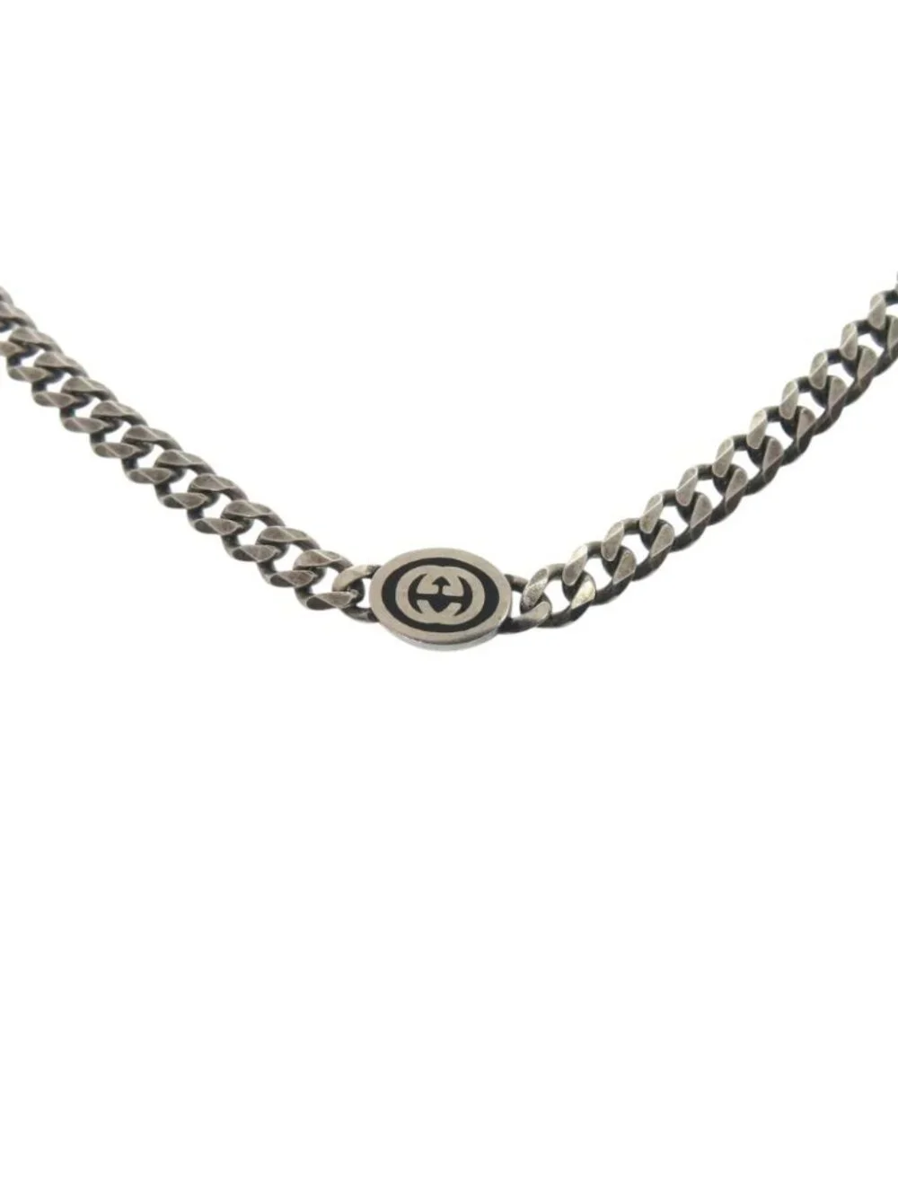 Gucci Interlocking 925 Necklace 925 Sterling Silver